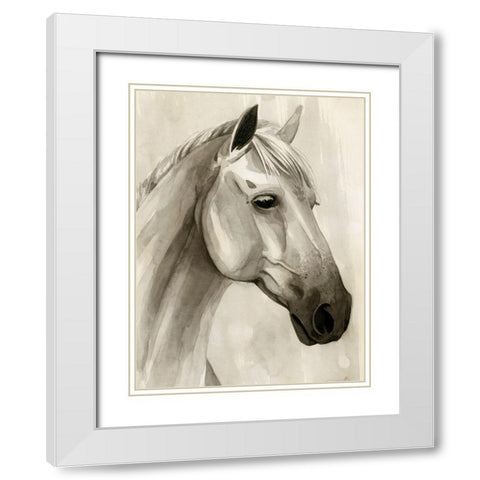 Freckled Pony II White Modern Wood Framed Art Print with Double Matting by Popp, Grace