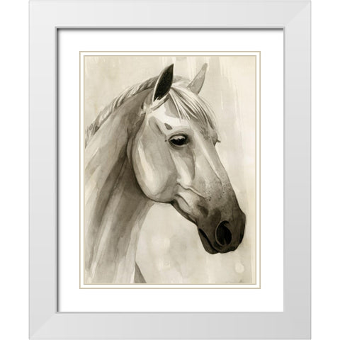 Freckled Pony II White Modern Wood Framed Art Print with Double Matting by Popp, Grace