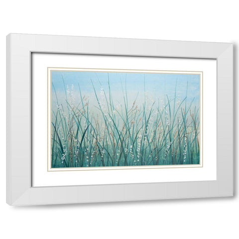 Tall Grass I White Modern Wood Framed Art Print with Double Matting by OToole, Tim