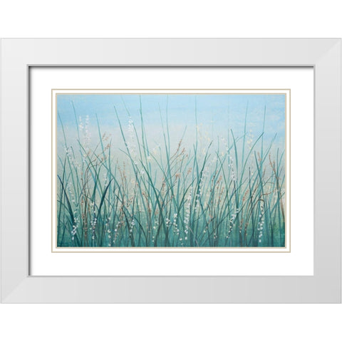 Tall Grass I White Modern Wood Framed Art Print with Double Matting by OToole, Tim