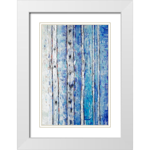 Between the Gap I White Modern Wood Framed Art Print with Double Matting by OToole, Tim