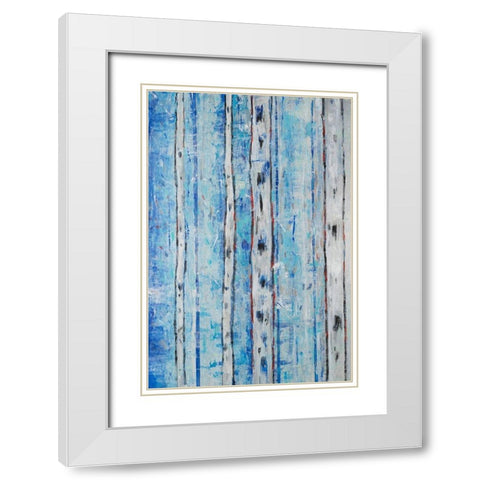 Between the Gap II White Modern Wood Framed Art Print with Double Matting by OToole, Tim
