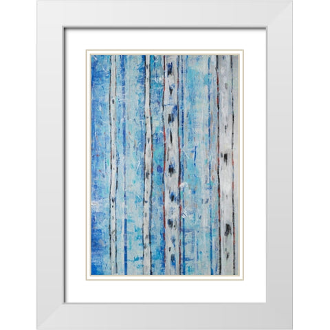 Between the Gap II White Modern Wood Framed Art Print with Double Matting by OToole, Tim