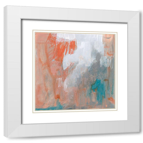 Coral Escape II White Modern Wood Framed Art Print with Double Matting by Goldberger, Jennifer