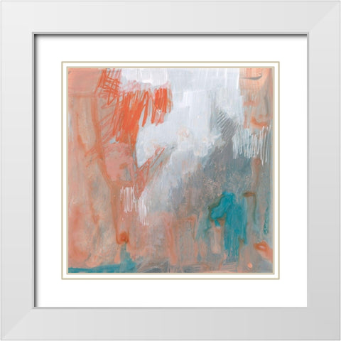 Coral Escape II White Modern Wood Framed Art Print with Double Matting by Goldberger, Jennifer