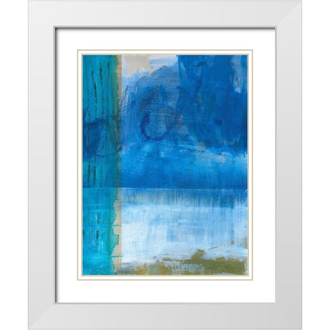 Bay Walk I White Modern Wood Framed Art Print with Double Matting by Fuchs, Jodi