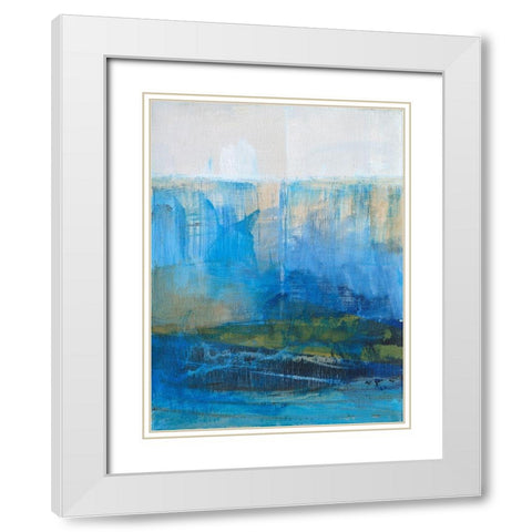 Bay Walk II White Modern Wood Framed Art Print with Double Matting by Fuchs, Jodi