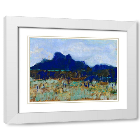 Altiplano I White Modern Wood Framed Art Print with Double Matting by Fagalde, Jarman