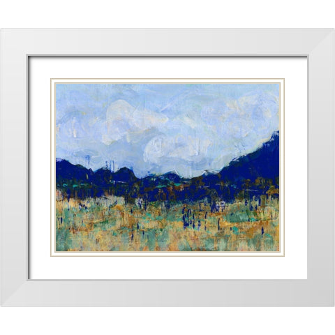 Altiplano II White Modern Wood Framed Art Print with Double Matting by Fagalde, Jarman