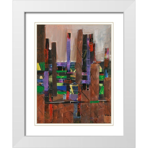 La Paz II White Modern Wood Framed Art Print with Double Matting by Fagalde, Jarman