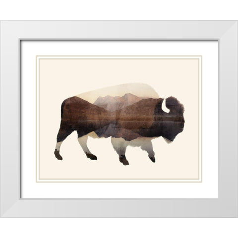 The Wilderness I White Modern Wood Framed Art Print with Double Matting by Barnes, Victoria