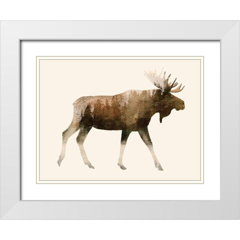 The Wilderness III White Modern Wood Framed Art Print with Double Matting by Barnes, Victoria