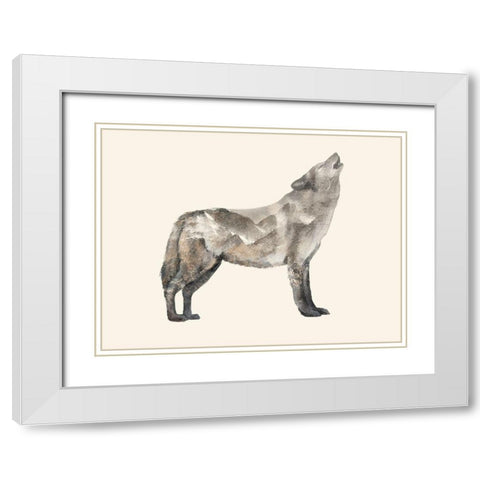 The Wilderness V White Modern Wood Framed Art Print with Double Matting by Barnes, Victoria