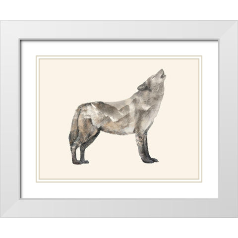 The Wilderness V White Modern Wood Framed Art Print with Double Matting by Barnes, Victoria