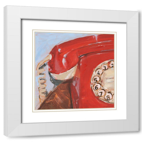 The 70s Called... I White Modern Wood Framed Art Print with Double Matting by Harper, Ethan