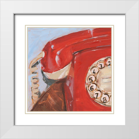 The 70s Called... I White Modern Wood Framed Art Print with Double Matting by Harper, Ethan