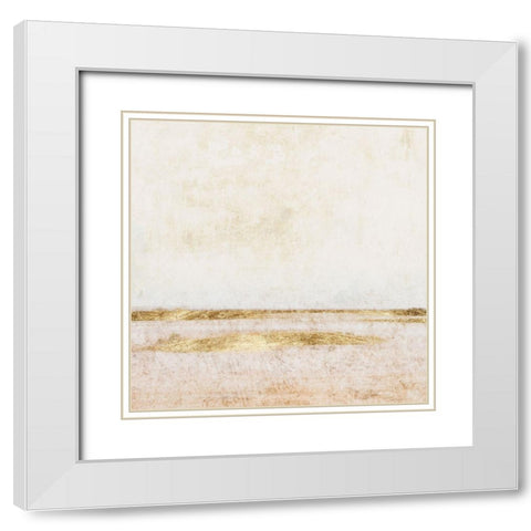 Ethereal Horizon I White Modern Wood Framed Art Print with Double Matting by Barnes, Victoria