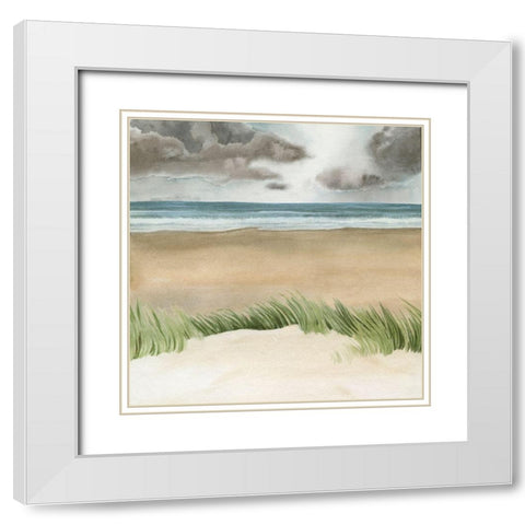 Dune Views I White Modern Wood Framed Art Print with Double Matting by Popp, Grace