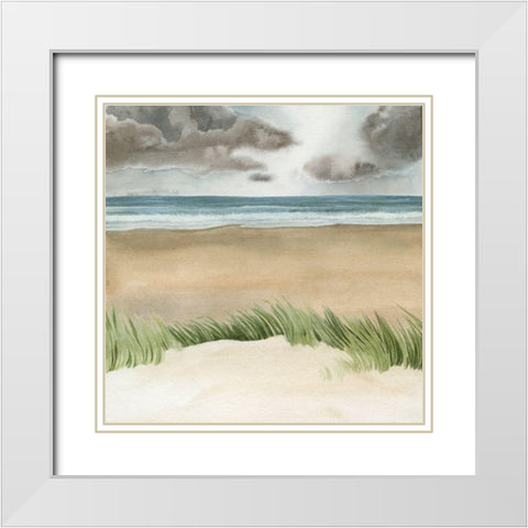 Dune Views I White Modern Wood Framed Art Print with Double Matting by Popp, Grace