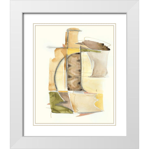 Brown Sugar II White Modern Wood Framed Art Print with Double Matting by Moore, Regina