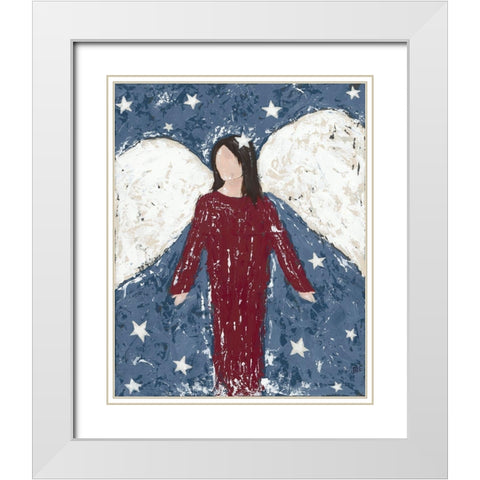 Angels Everyone II White Modern Wood Framed Art Print with Double Matting by Reynolds, Jade