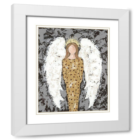 Angels Everyone III White Modern Wood Framed Art Print with Double Matting by Reynolds, Jade