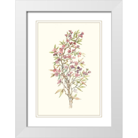 Twig Study I White Modern Wood Framed Art Print with Double Matting by OToole, Tim