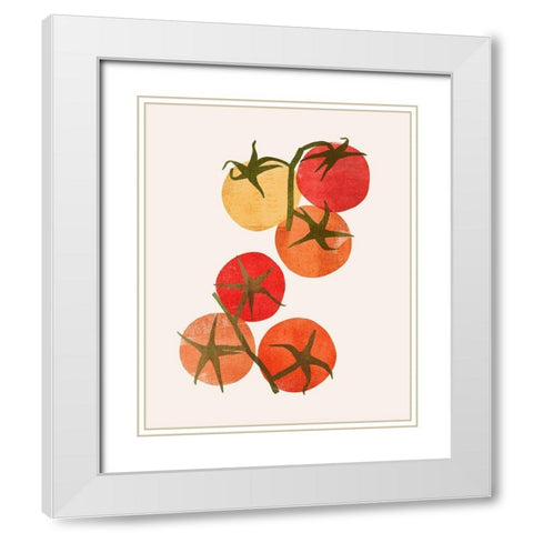 Organic Veg IV White Modern Wood Framed Art Print with Double Matting by Barnes, Victoria