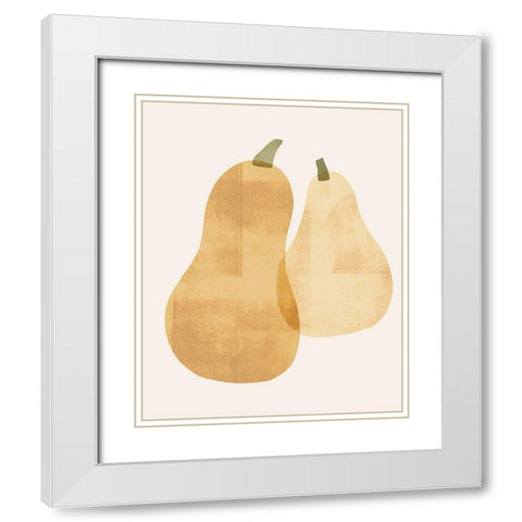 Organic Veg VI White Modern Wood Framed Art Print with Double Matting by Barnes, Victoria