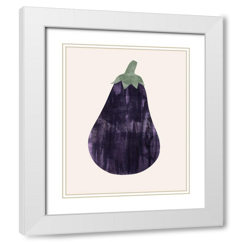 Organic Veg VIII White Modern Wood Framed Art Print with Double Matting by Barnes, Victoria