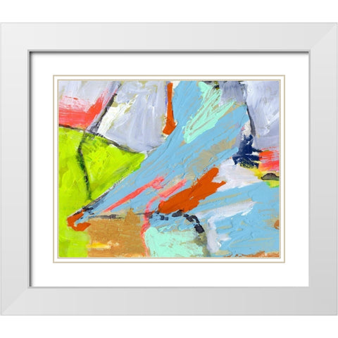 Fever Dream I White Modern Wood Framed Art Print with Double Matting by Barnes, Victoria