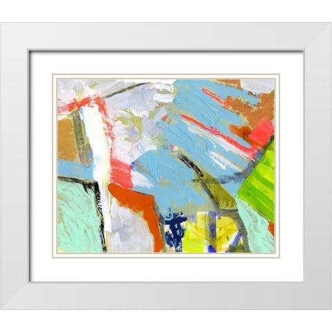 Fever Dream II White Modern Wood Framed Art Print with Double Matting by Barnes, Victoria