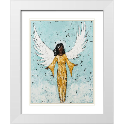 Earthly Angel II White Modern Wood Framed Art Print with Double Matting by Reynolds, Jade