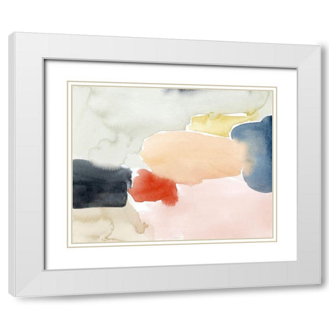 Watercolor Playground I White Modern Wood Framed Art Print with Double Matting by Popp, Grace