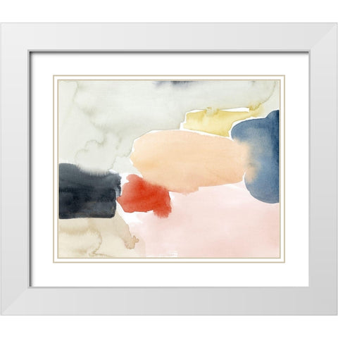 Watercolor Playground I White Modern Wood Framed Art Print with Double Matting by Popp, Grace