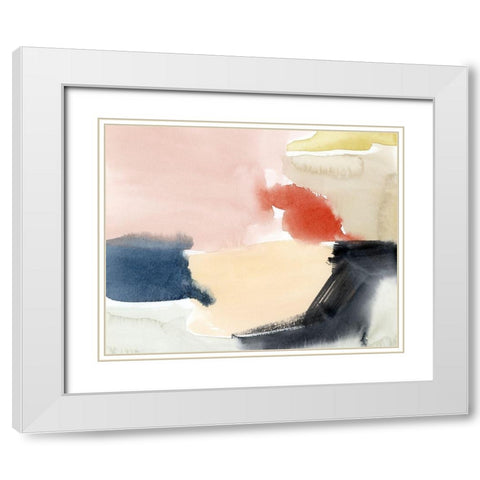 Watercolor Playground II White Modern Wood Framed Art Print with Double Matting by Popp, Grace