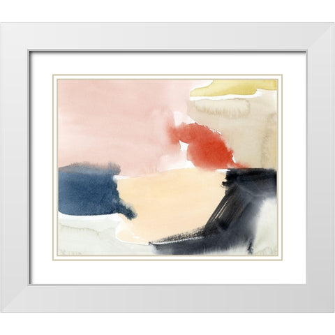 Watercolor Playground II White Modern Wood Framed Art Print with Double Matting by Popp, Grace