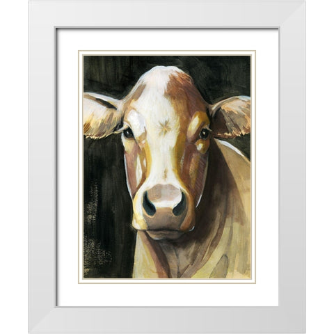 Sweet Eyes I White Modern Wood Framed Art Print with Double Matting by Popp, Grace