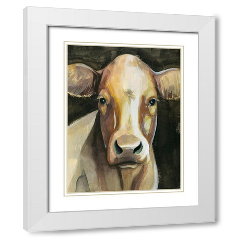 Sweet Eyes II White Modern Wood Framed Art Print with Double Matting by Popp, Grace