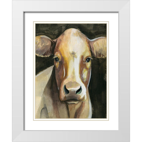 Sweet Eyes II White Modern Wood Framed Art Print with Double Matting by Popp, Grace