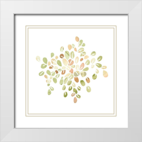 Succulent Cameo IV White Modern Wood Framed Art Print with Double Matting by Vess, June Erica