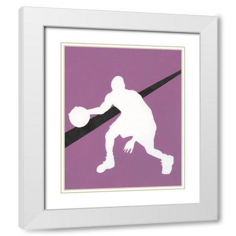 Its All About the Game I White Modern Wood Framed Art Print with Double Matting by Moore, Regina