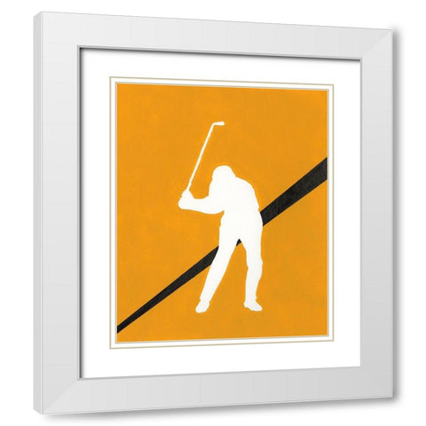 Its All About the Game III White Modern Wood Framed Art Print with Double Matting by Moore, Regina