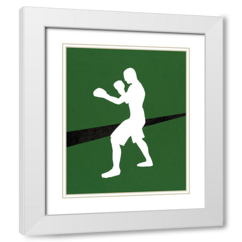 Its All About the Game IV White Modern Wood Framed Art Print with Double Matting by Moore, Regina