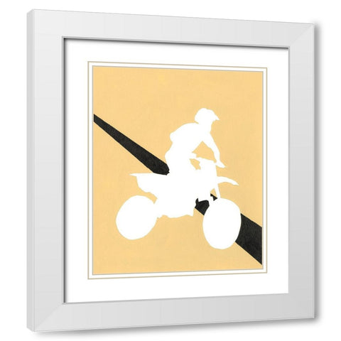 Its All About the Game VII White Modern Wood Framed Art Print with Double Matting by Moore, Regina