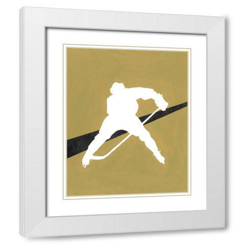 Its All About the Game VIII White Modern Wood Framed Art Print with Double Matting by Moore, Regina