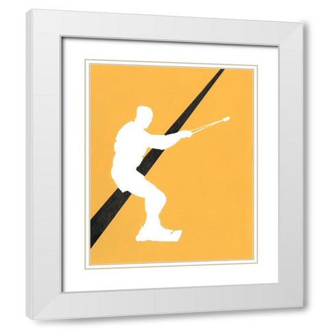 Its All About the Game X White Modern Wood Framed Art Print with Double Matting by Moore, Regina