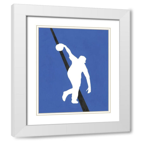 Its All About the Game XI White Modern Wood Framed Art Print with Double Matting by Moore, Regina