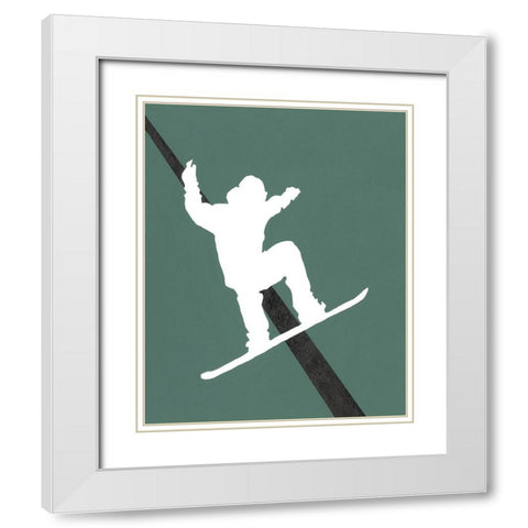 Its All About the Game XII White Modern Wood Framed Art Print with Double Matting by Moore, Regina