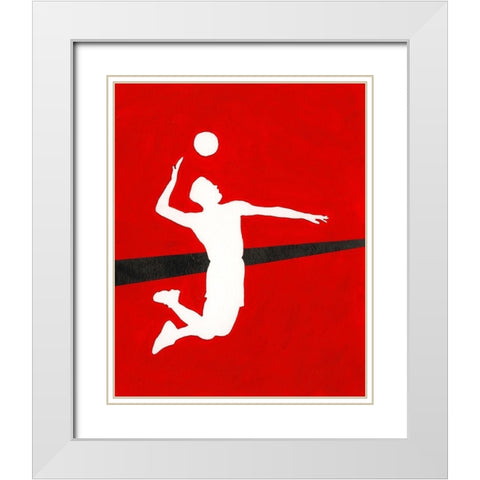 Its All About the Game XIII White Modern Wood Framed Art Print with Double Matting by Moore, Regina